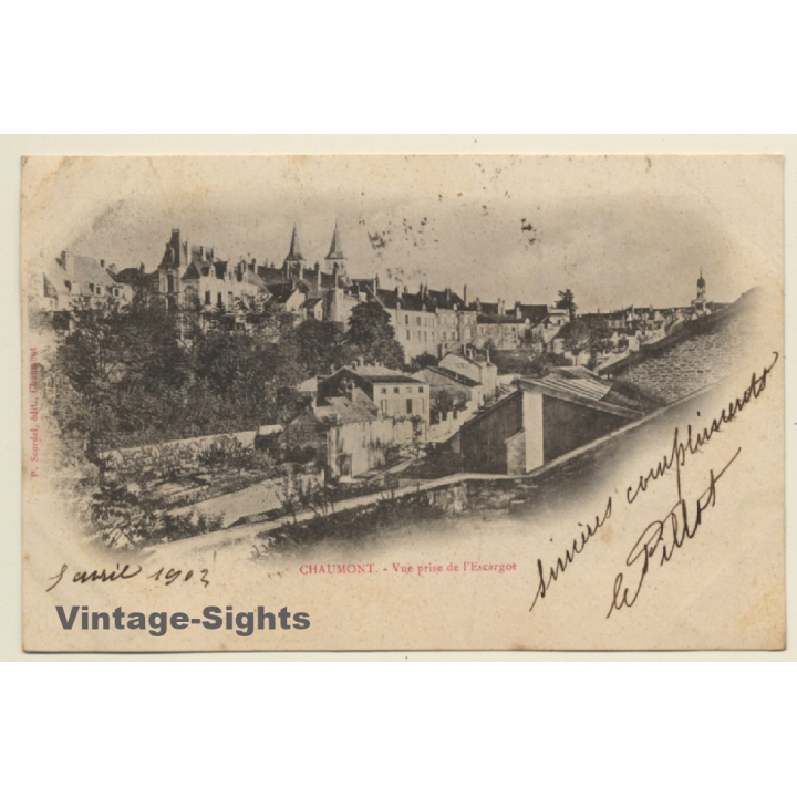 Chaumont / France: Vue Prise De L'Escargot (Vintage PC 1902)