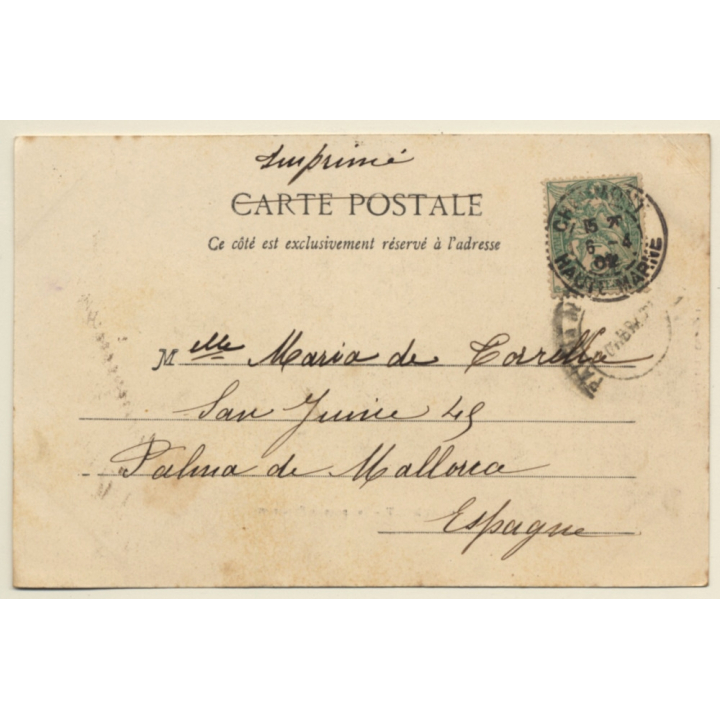 Chaumont / France: Vue Prise De L'Escargot (Vintage PC 1902)