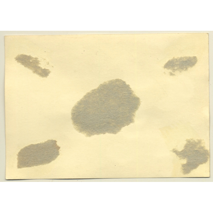 Semi Nude Girlfriends Snugging On Bed*1 / Lesbian INT (Vintage Photo ~1940s)