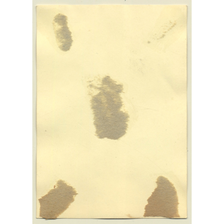Nude Girlfriends Snugging On Lounge Chair / Lesbian INT (Vintage Photo ~1940s)