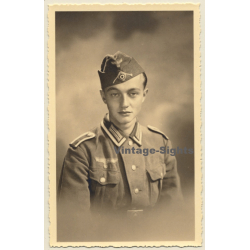 Portrait Of Young German Soldier In Uniform*3 / Gay INT (Vintage RPPC 1930s/1940s)