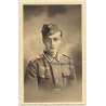 Portrait Of Young German Soldier In Uniform*3 / Gay INT (Vintage RPPC 1930s/1940s)