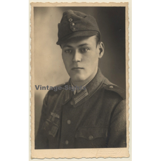 Portrait Young German Soldier In Uniform*5 / Gay INT (Vintage Photo 1930s/1940s)