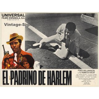 El Padrino De Harlem - Black Caesar*1 Blaxploitation (Vintage Cinema Display 1973)