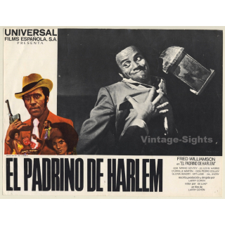 El Padrino De Harlem - Black Caesar*4 Blaxploitation (Vintage Cinema Display 1973)