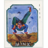 Minx (Vintage Fashion Label Sticker 1980s) CLOWN - PYRAMID