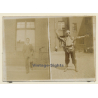 WW2: French Soldier Private & W. ABC Protective Mask + Clothing (Vintage Photo 1936)
