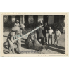 Congo Belge: Colonial Hunters With Dead Boar (Vintage Photo ~1930s/1940s)
