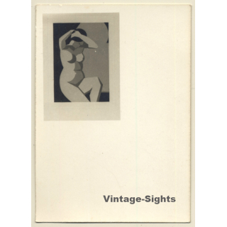 Artistic Shot: Painting Of Nude / Cubism - Abstract (Vintage Photo ~1930s/1940s)