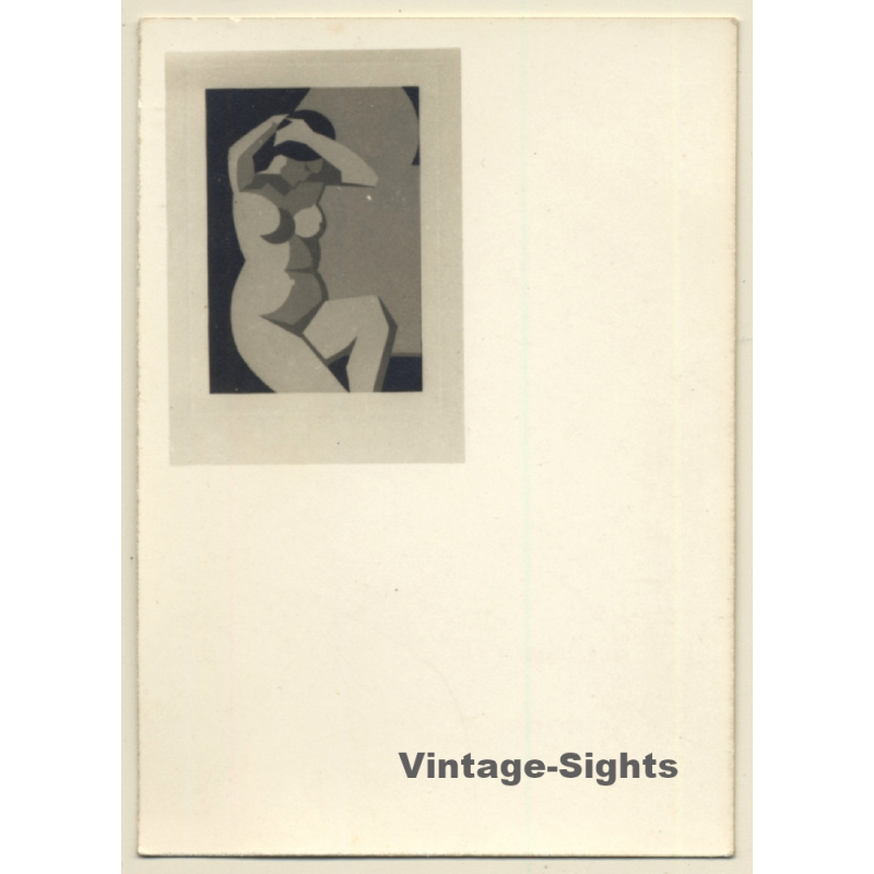 Artistic Shot: Painting Of Nude / Cubism - Abstract (Vintage Photo ~1930s/1940s)