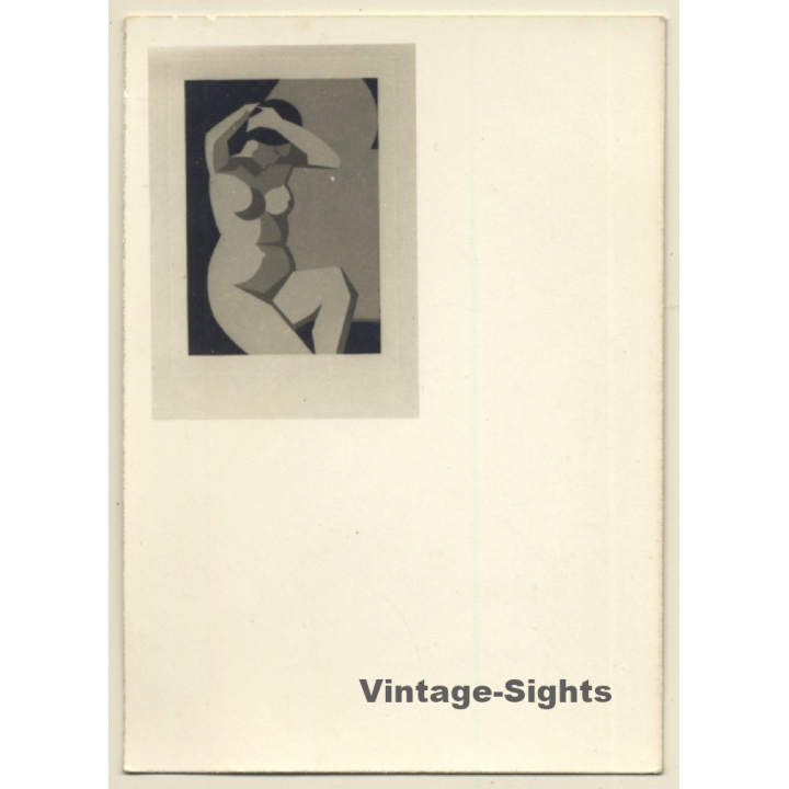 Artistic Shot: Painting Of Nude / Cubism - Abstract (Vintage Photo ~1930s/1940s)