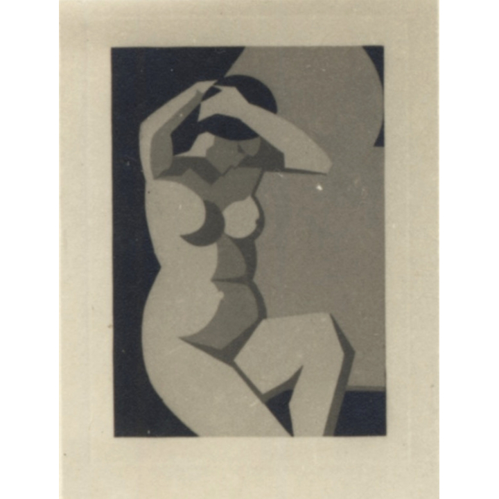 Artistic Shot: Painting Of Nude / Cubism - Abstract (Vintage Photo ~1930s/1940s)