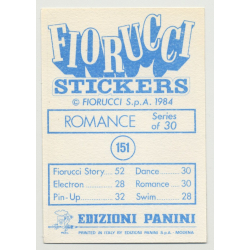 Fiorucci Nr. 151 Romance Series Of 30 (Vintage Panini Sticker 1984)