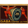 Jean D'Ylen: Gaba Contra La Tos (Rare Vintage Poster France ~1920s/1930s)