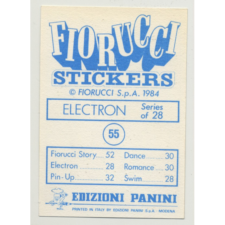 Fiorucci Nr. 55 Electron Series Of 28 (Vintage Panini Sticker 1984)