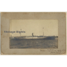 S.S. José Gallart Entrando En Marsella / Steamship (Large Vintage Photo 1903)