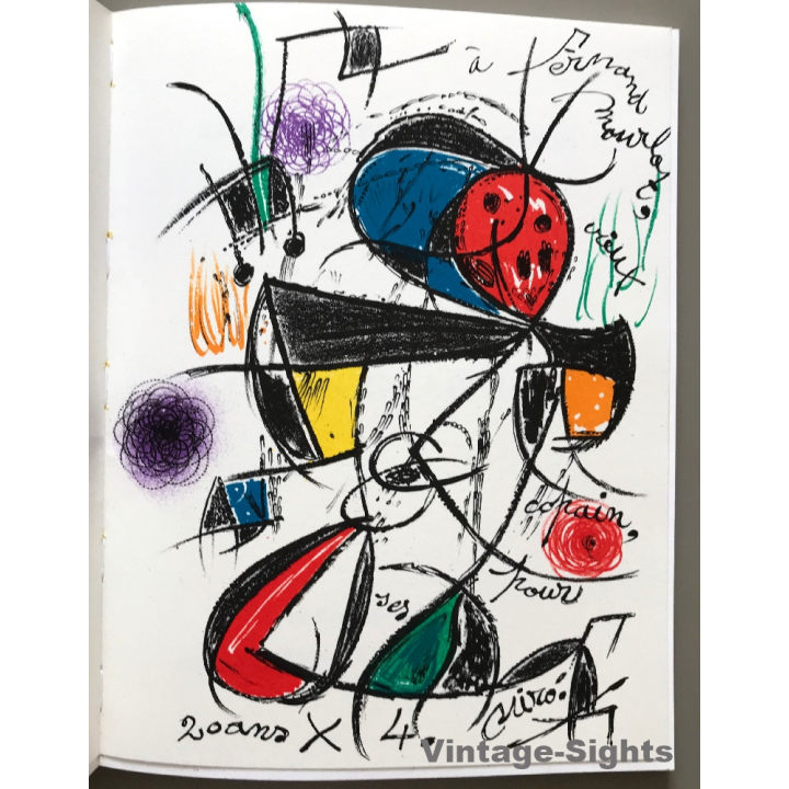 XXXIIe Festival D'Avignon: Cinquante Années De Lithographie (Vintage Book & MIRO Lithograph 1978)