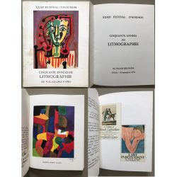 XXXIIe Festival D'Avignon: Cinquante Années De Lithographie (Vintage Book & MIRO Lithograph 1978)