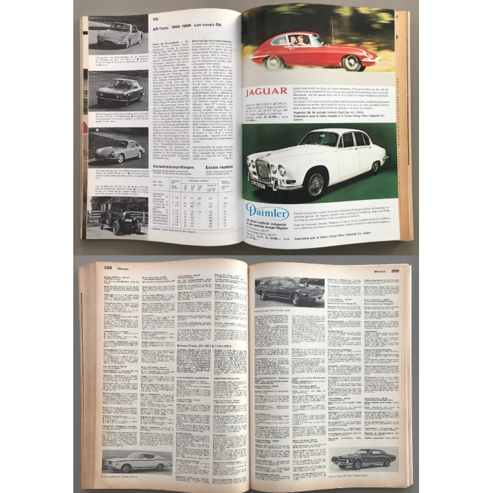Automobil Revue 1968 (Vintage Catalog 506 Pages & Lots Of Photos)