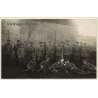 Menin WW1: Group Of GermanSoldiers & Munsterlander Dog (Vintage RPPC 1916)