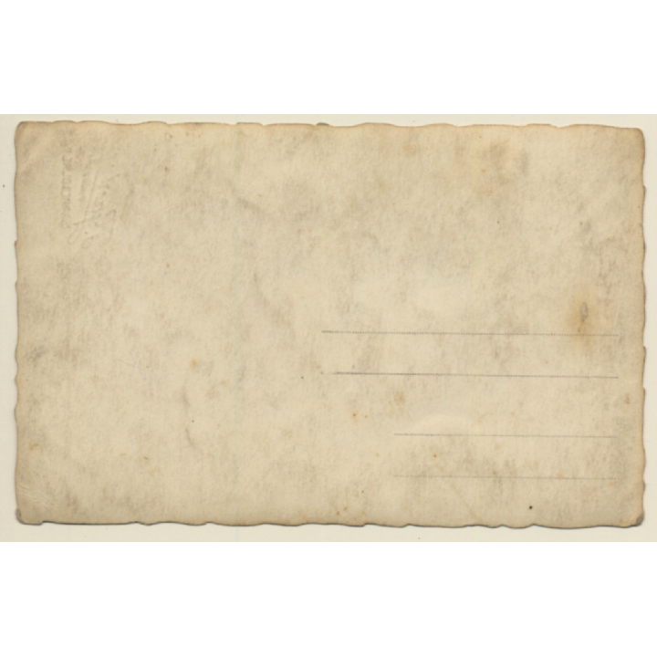 Stylish French Lady With German Shepherd (Vintage RPPC ~1910s/1920s)