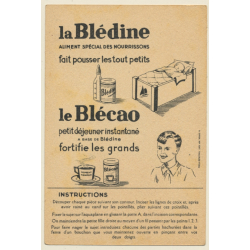 La Blédine - Le Blécao: L'Aquaplane / Gougeon - Pin-up (Vintage Adertisement PC 1930s/1940s)