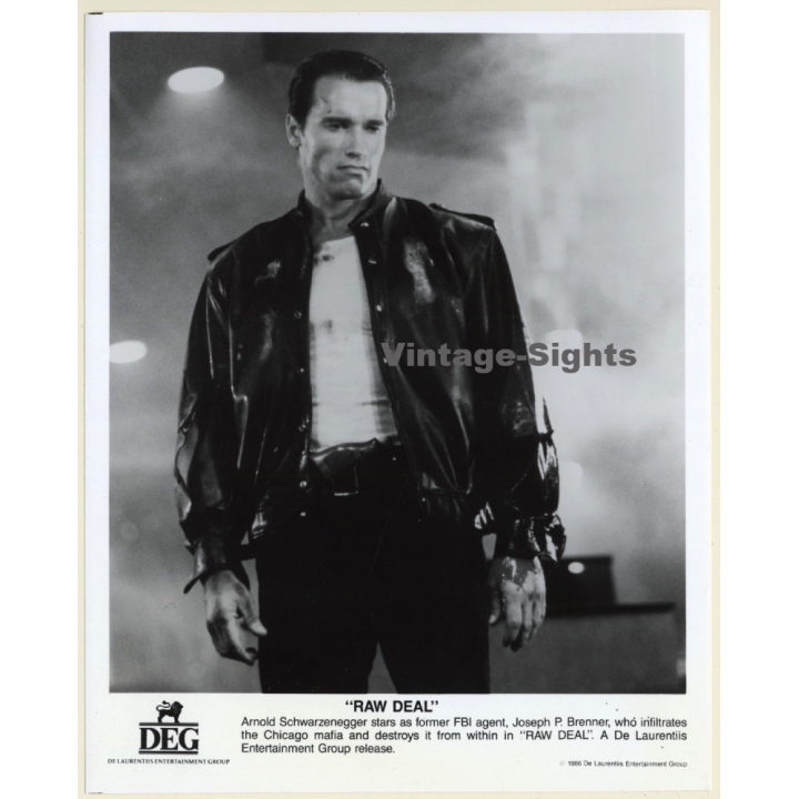 Arnold Schwarzenegger- Raw Deal*3 / Movie Still (Vintage Photo 1986)