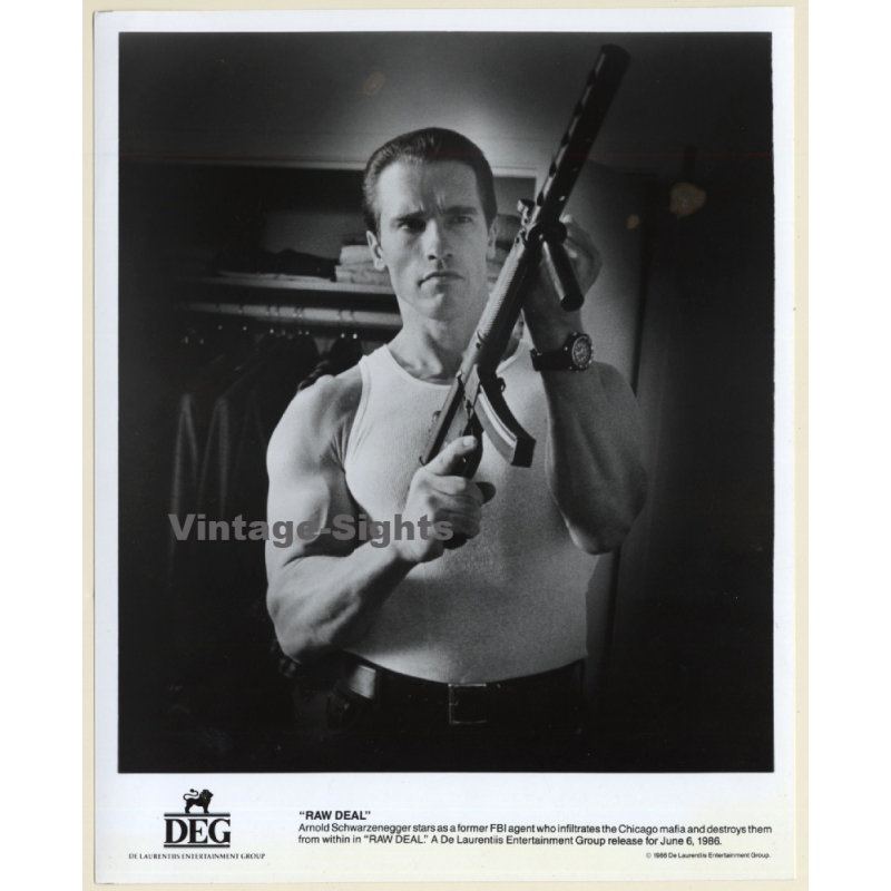 Arnold Schwarzenegger- Raw Deal*5 / Movie Still (Vintage Photo 1986)
