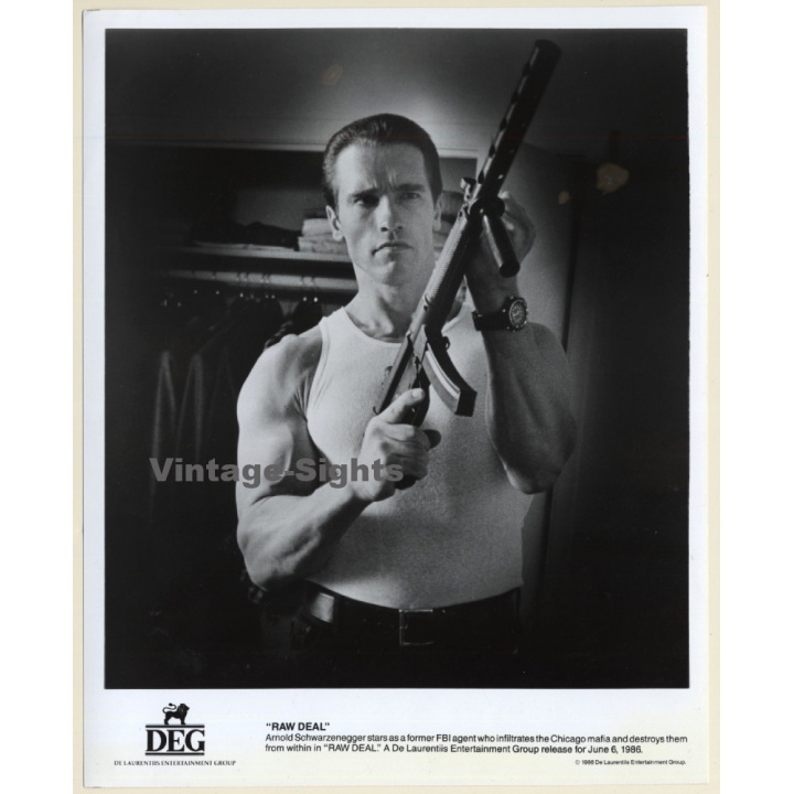 Arnold Schwarzenegger- Raw Deal*5 / Movie Still (Vintage Photo 1986)