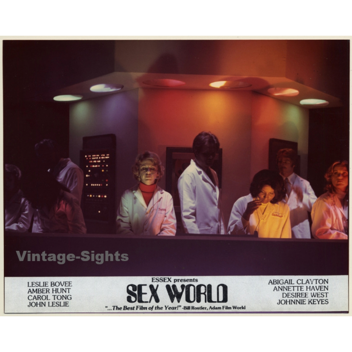 Amber Hunt - John Leslie - Annette Haven - Sex World / Movie Still (Vintage Photo 1977)