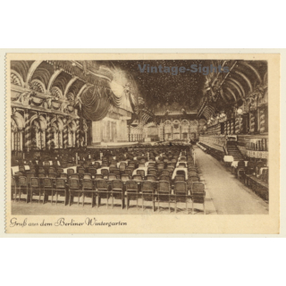 Germany: Innenansicht Berliner Wintergarten (Vintage Postal Stationery ~1920s)