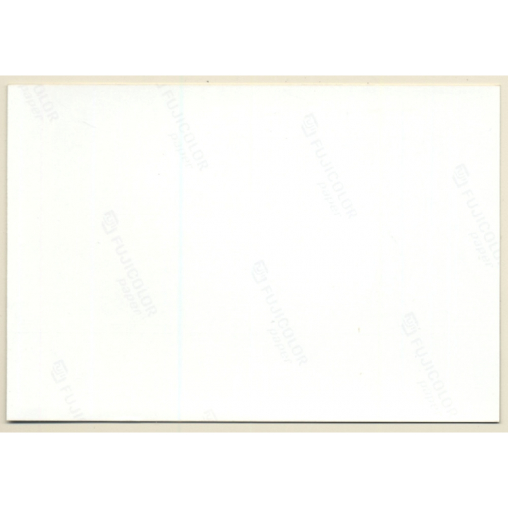 Rear View: Pale Darkhaired Semi Nude On Big Cushion / Butt (Vintage Photo Germany ~1990s)