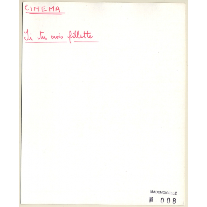 Roger Vadim, Margaret Markov & Amée Eccles - Pretty Maids All In A Row (Vintage Photo 1971)