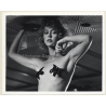Slim Blonde Semi Nude With Butterfly Bra / Movie Still (Vintage Photo ~1970s/1980s)