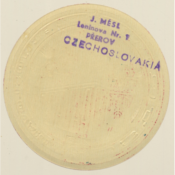 Ostrava / Czech Republic: Hotel Palace (Vintage Luggage Label)