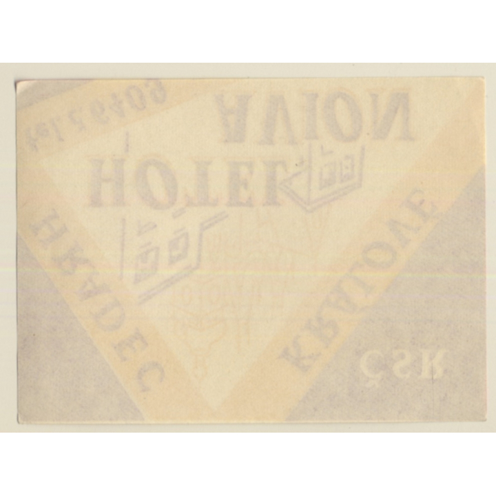 Hradec Kralove / Czech Republic: Hotel Avion (Vintage Luggage Label)
