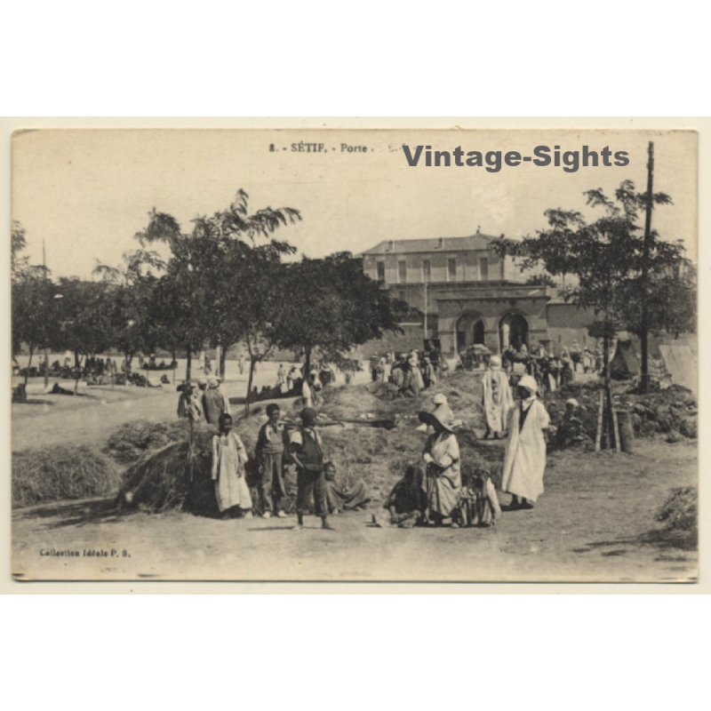 Setif / Algeria: Porte De Biskra (Vintage PC ~1910s/1920s)