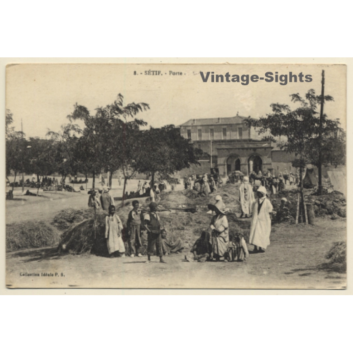 Setif / Algeria: Porte De Biskra (Vintage PC ~1910s/1920s)