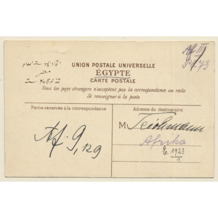 Alexandria / Egypt: View Over Port - Canons (Vintage PC 1923)