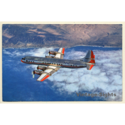 American Airlines: Jet Powered Electra Flagship P-60 / Aviation (Vintage PC ~1950s
