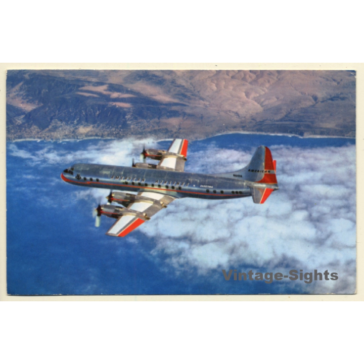 American Airlines: Jet Powered Electra Flagship P-60 / Aviation (Vintage PC ~1950s