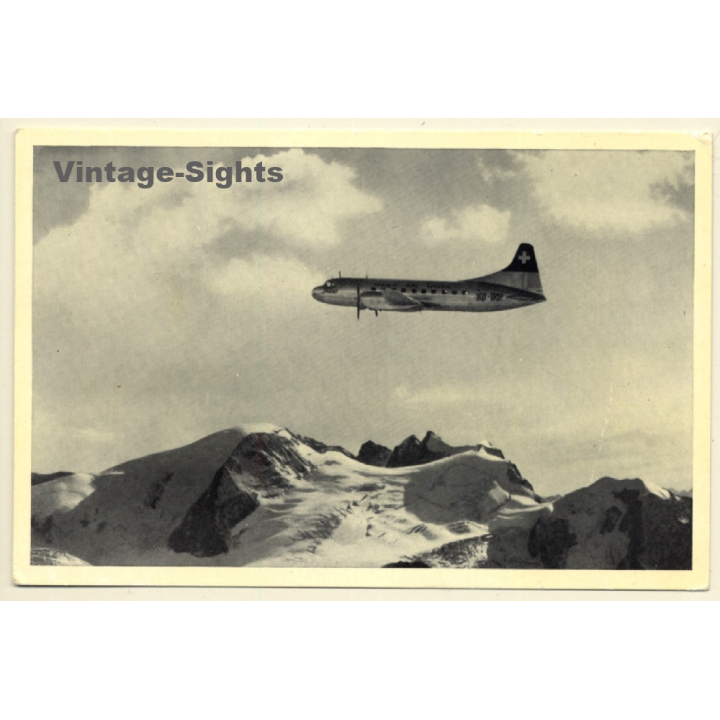 Swissair: Convair Liner / Aviation (Vintage PC 1950s/1960s)