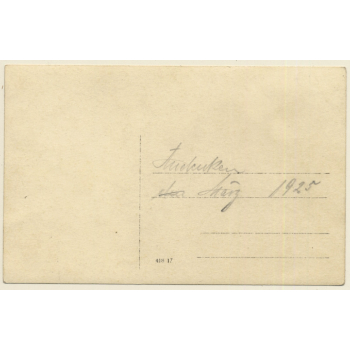 Group Of Kids With German Shepherd Dog (Vintage RPPC 1925)