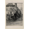Peasant Family With 2 German Shepherd Dogs (Vintage RPPC ~1920s/1930s)