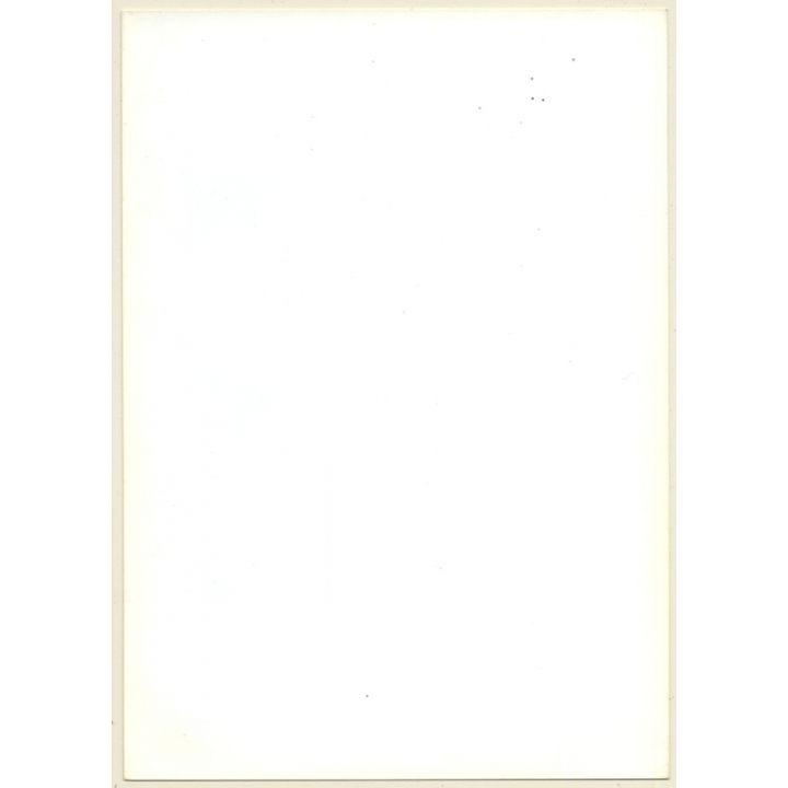 Slim Semi Nude Holds Up Hair / Artistic Take (Vintage Photo France B/W ~1980s)