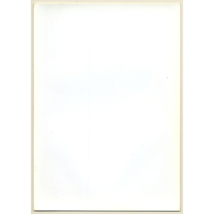 Slim Nude With Gymnastics Hoop / Artistic Take (Vintage Photo France B/W ~1980s)