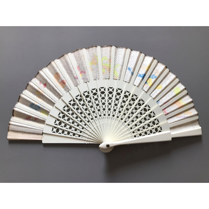 Vintage Spanish Fan: Disney - Donald Duck - Tom & Jerry *1 (Spain ~1970s/1980s)