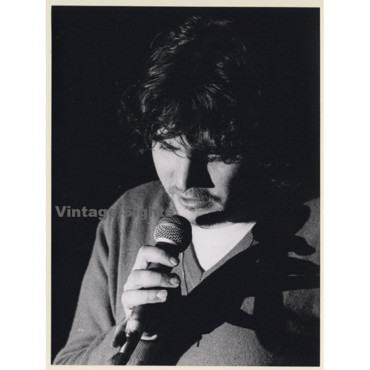 Daniel Balavoine On Stage*3 / Close-up (Vintage Press Photo 1970s/1980s)