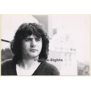 Portrait Of Daniel Balavoine / Beard (Vintage Press Photo 1970s/1980s)