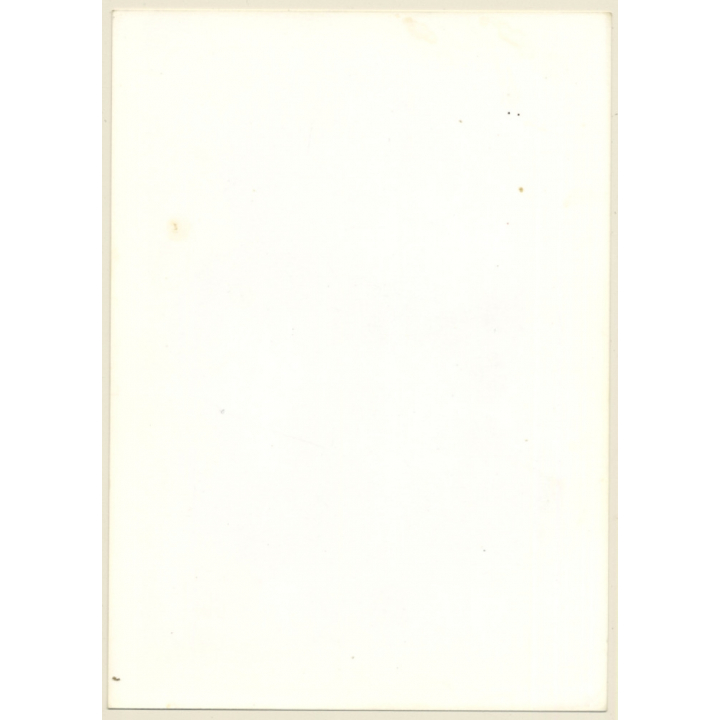 Artistic Nude Study: Slim Blonde Kneeling*1 / Back (Vintage Photo France B/W ~1980s)